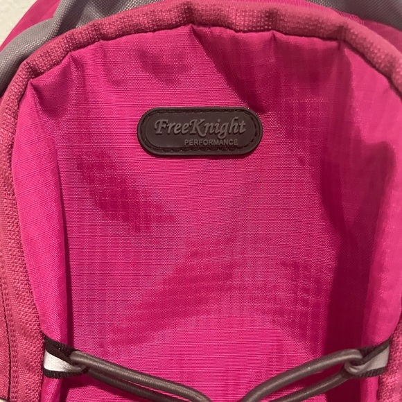 Free Knight Performance Pink and Gray Backpack - Picture 2 of 5